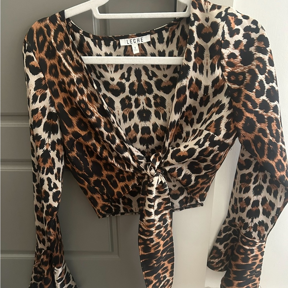 Cheetah Tie Crop-Top